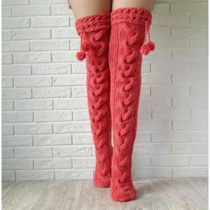 Cozy Knit Leg Warmers - Image #4