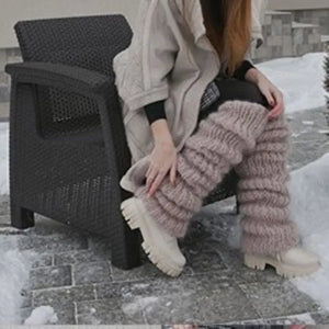 Cozy Knit Leg Warmers - Image #7