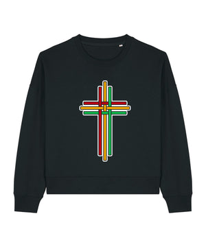 Faith Multicoloured Cross Sweatshirt