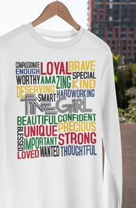 Personalities of a Fine Girl  Sweatshirt - Image #3